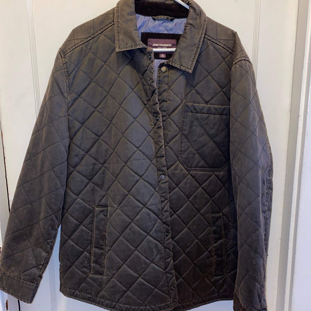 Quilted brown men’s jacket